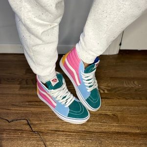 Vans Sk8 hi color block vans